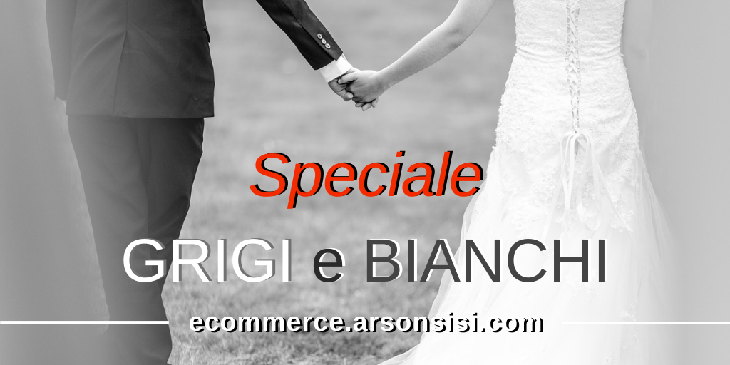 promo ecommerce arsonsisi grigi e bianchi