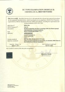 certificati RINA MED B-D poliesteri Arsonsisi