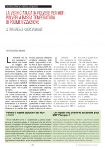 Articolo La verniciatura per MDF VI 605